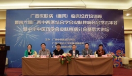 广西皮肤病（麻风）临床诊疗培训班暨第六届广西中西医结合学会皮肤性病分会学术年会暨中华中医药学会皮肤性病分会基层大讲坛在桂林举办